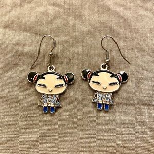 *SOLD* Cute Japanese Dolls Earrings
